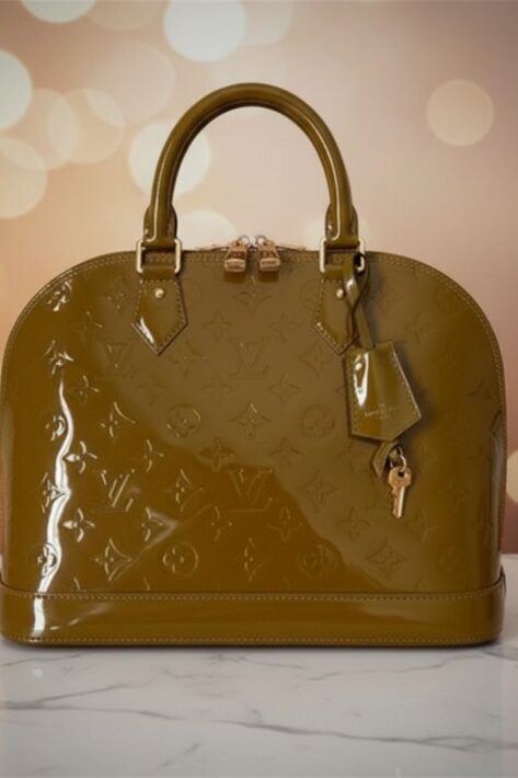 Louis Vuitton Patent Leather Monogram Vernis Alma PM