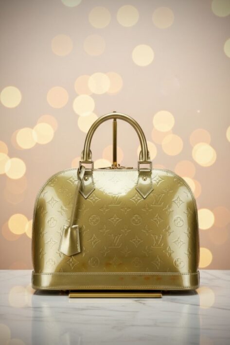Louis Vuitton Alma PM Vernis Gold